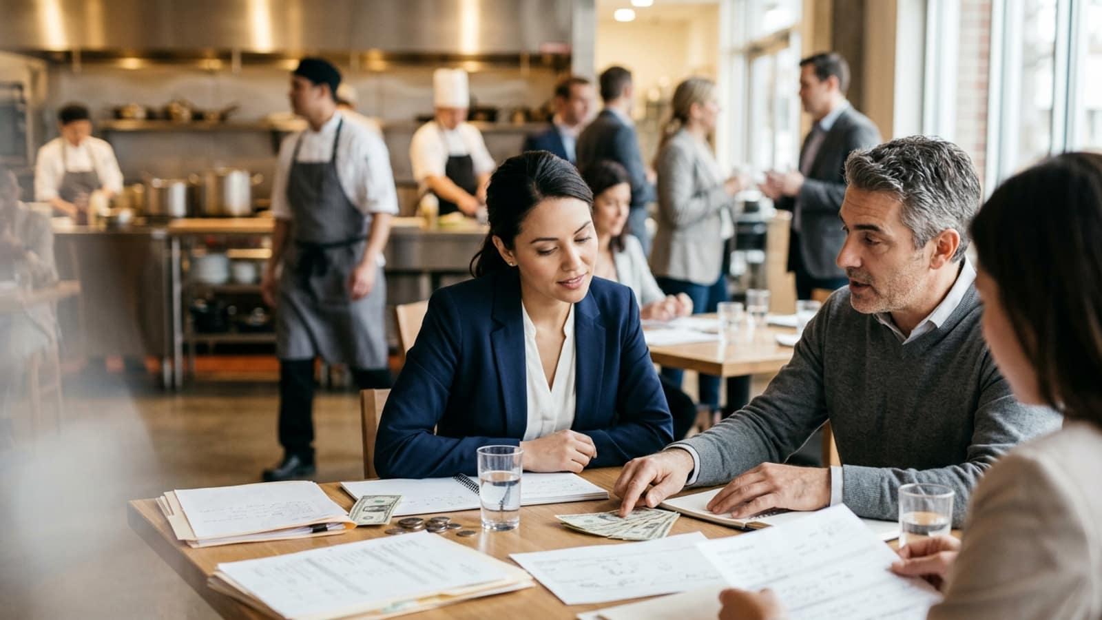 Illustration: Merchant Cash Advances: No Collateral Funding for Restaurant Owners